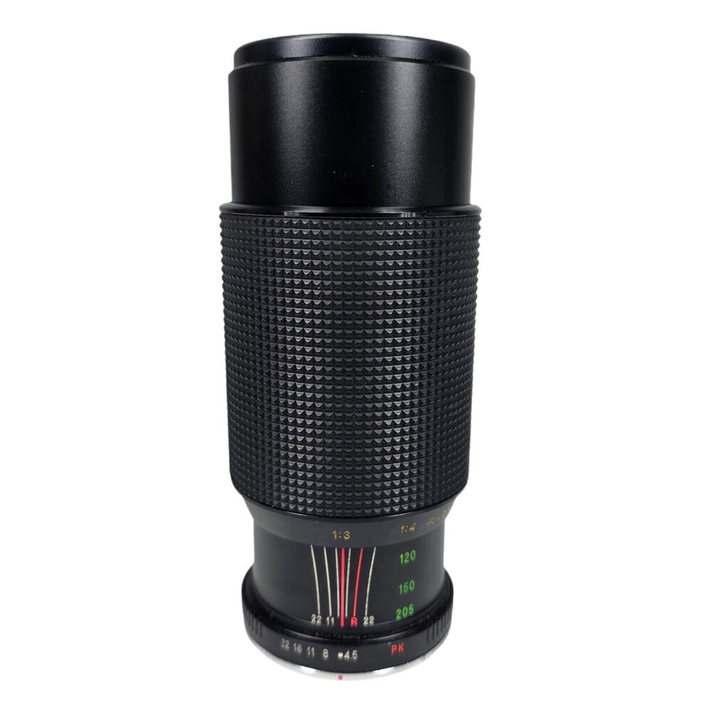 VINTAGE BESTON 80–200mm f/4.5 MACRO ZOOM LENS – MANUAL FOCUS – W/ CAPS & FILTER